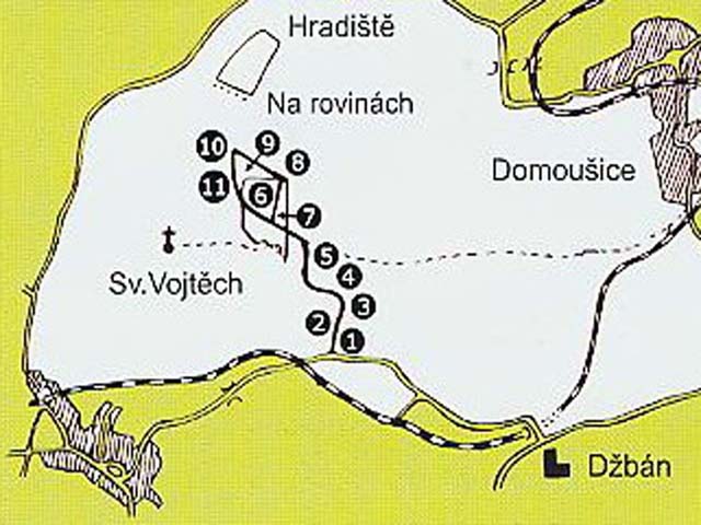 Kounovské kameny - nákres